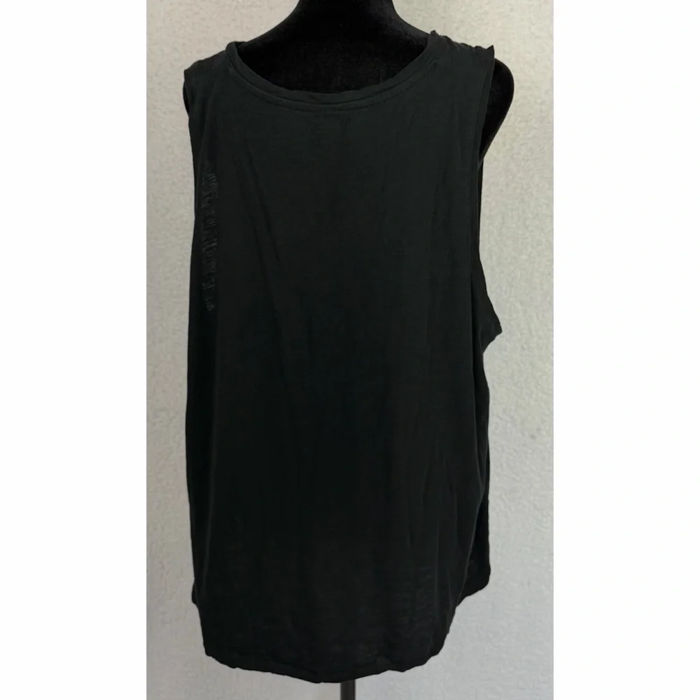MADEWELL • Black V-Neck Sleeveless Basic Tank Top, 2X - Picture 6 of 8